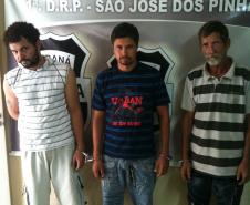 Milton Cesar Silva,

Marcelo Cordeiro e

Celso Cordeiro. Foto:SESP