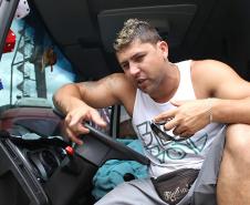 O caminhoneiro, Ricardo José da Silva Júnior, aprovou a mudança. Foto:Rodrigo Leal /APPA