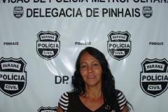 Policiais da delegacia de Pinhais prenderam na cidade, nesta segunda-feira (27), Cleonice Alves de Souza Brandão, 53 anos, suspeita de favorecimento à prostituição. Foto:SESP